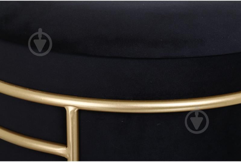 Скриня-пуф Frankie 370х430 мм чорний/золотий (VWF22A936VA-70) - фото 4 Скриня-пуф Frankie 370х430 мм чорний/золотий (VWF22A936VA-70) - фото 4