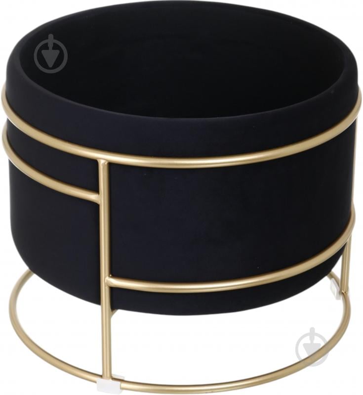 Скриня-пуф Frankie 370х430 мм чорний/золотий (VWF22A936VA-70) - фото 2 Скриня-пуф Frankie 370х430 мм чорний/золотий (VWF22A936VA-70) - фото 2