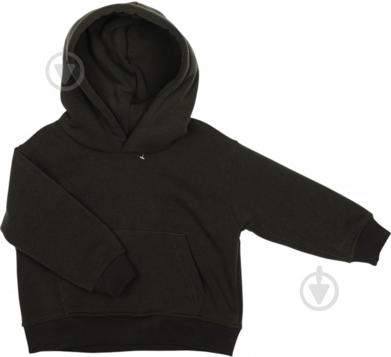 Худи для девочки LOGOS на флисе с карманом р.140 хаки 14-01-00-0006 - фото 1