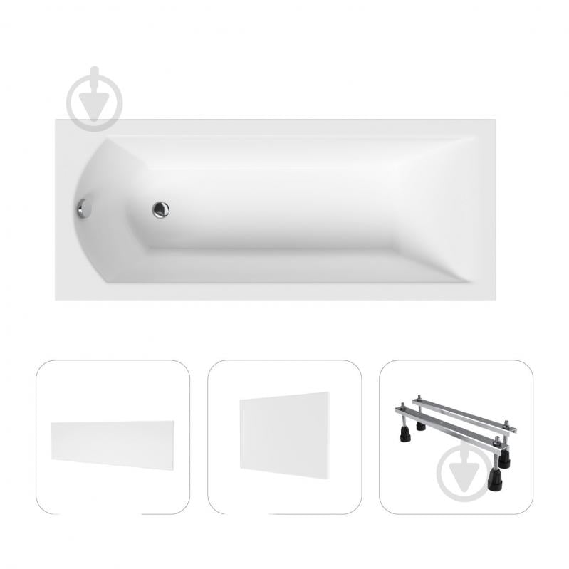 Ванна акрилова Helmken Vespera 1F2737M779 149,5х70 см комплект 4 в 1 - фото 1 Ванна акрилова Helmken Vespera 1F2737M779 149,5х70 см комплект 4 в 1 - фото 1