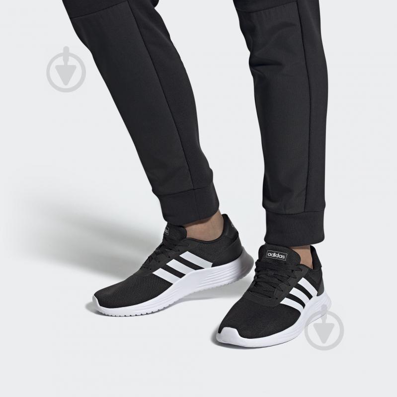 Кросівки чоловічі демісезонні Adidas LITE RACER 2.0 EG3283 р.42 чорні - фото 10