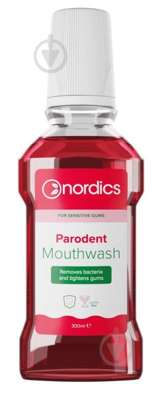 Ополаскиватель Nordics Parodent для укрепления десен 300 мл - фото 1 Ополаскиватель Nordics Parodent для укрепления десен 300 мл - фото 1
