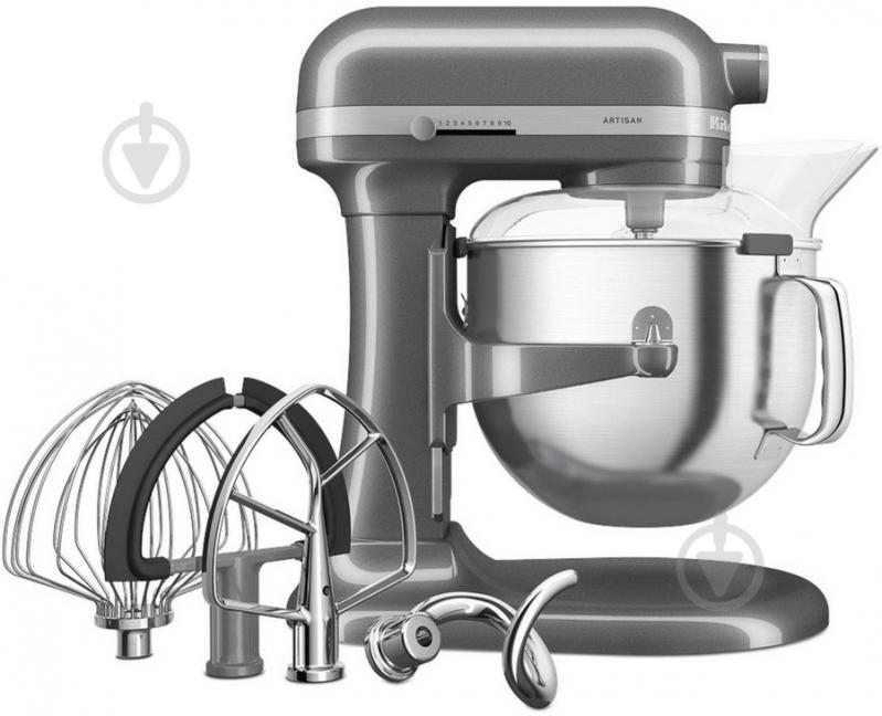 Кухонна машина KitchenAid Artisan 6,6 л 5KSM70SHXECU сріблястий - фото 4