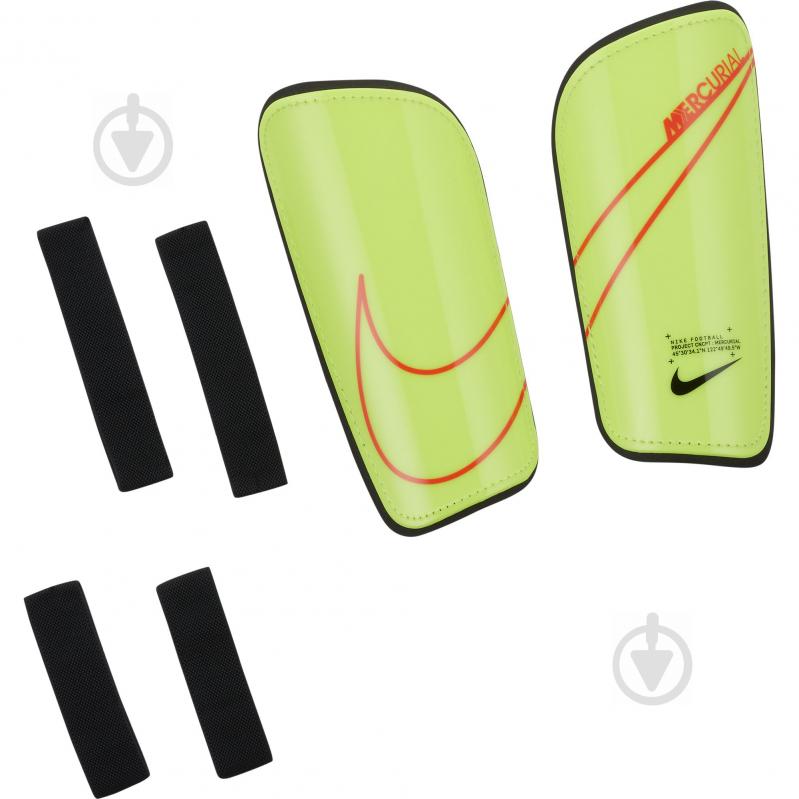 Щитки футбольні Nike Mercurial Hardshell р. L салатовий SP2128-704 - фото 1