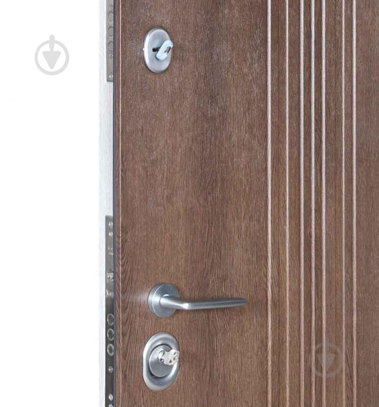 Двері вхідні Revolut Doors В-606 мод. 229 дрімвуд темний / дрімвуд світлий 2050x950 мм праві - фото 4