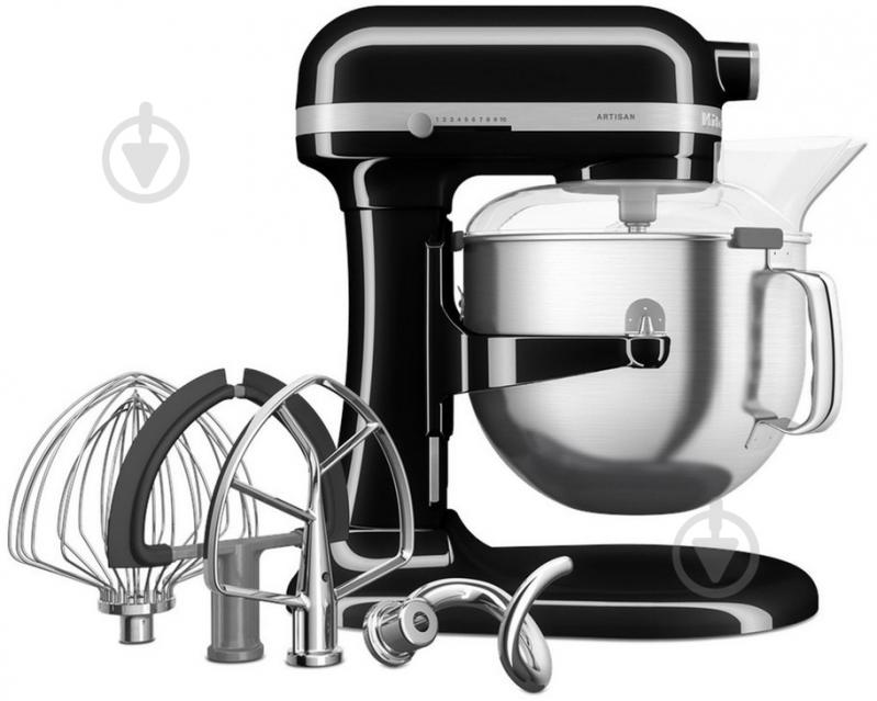 Кухонна машина KitchenAid Artisan 6,6 л 5KSM70SHXEOB чорний - фото 4