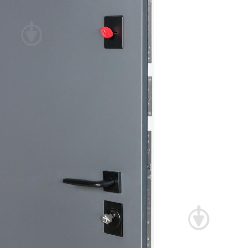 Двері вхідні Булат Термо Ультра (квадро) 567/гладка хром / білий матовий 2050x850 мм праві - фото 8 Двері вхідні Булат Термо Ультра (квадро) 567/гладка хром / білий матовий 2050x850 мм праві - фото 8