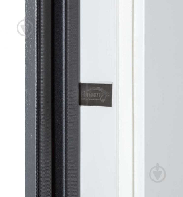 Двері вхідні Булат Термо Ультра (квадро) 567/гладка хром / білий матовий 2050x850 мм праві - фото 6 Двері вхідні Булат Термо Ультра (квадро) 567/гладка хром / білий матовий 2050x850 мм праві - фото 6