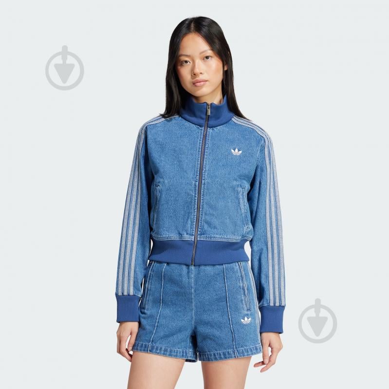Джемпер Adidas DENIM TT JD2570 р.M голубой - фото 1