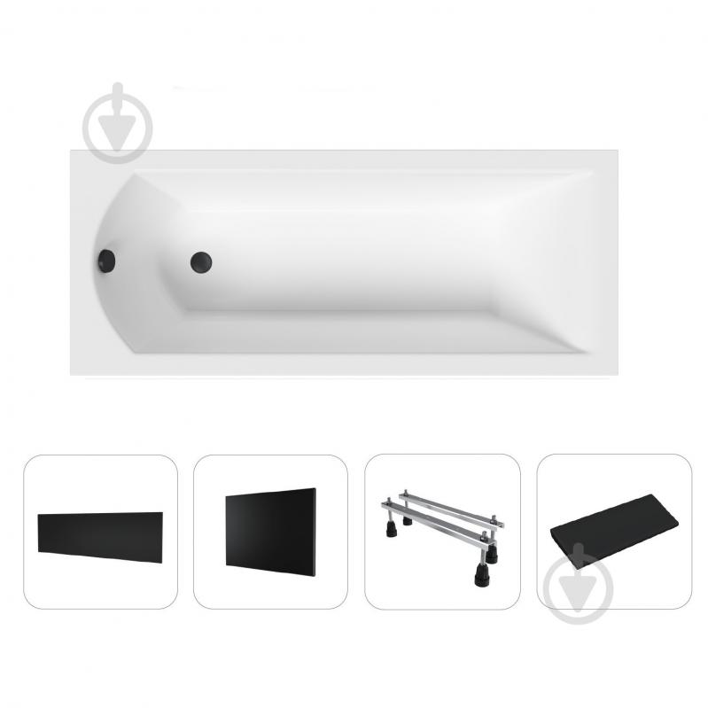 Ванна акриловая Helmken Vespera 499633K35X 149,5х70 см комплект 5 в 1 - фото 1 Ванна акриловая Helmken Vespera 499633K35X 149,5х70 см комплект 5 в 1 - фото 1