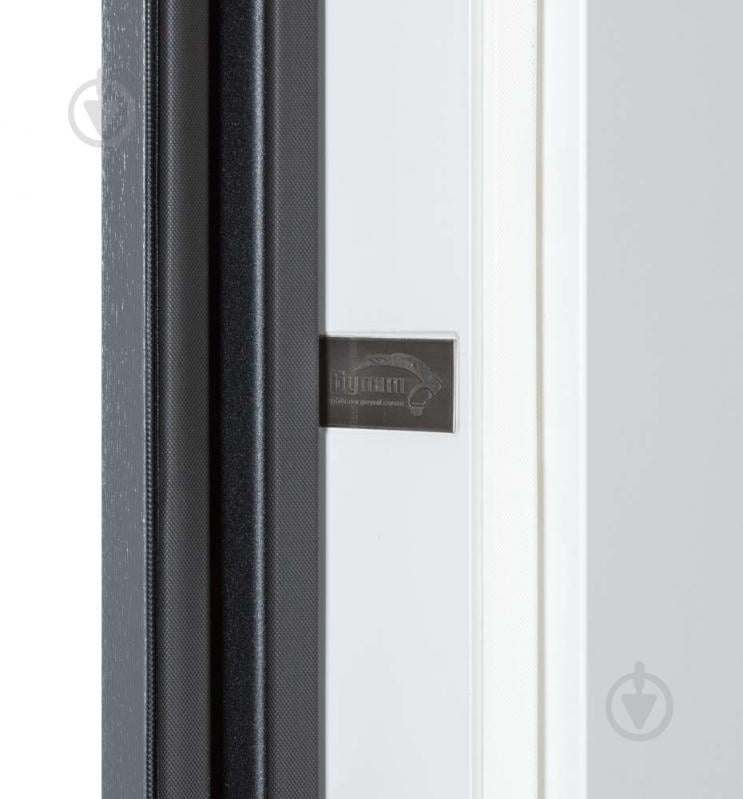 Двері вхідні Булат Термо Ультра (квадро) 567/гладка хром / білий матовий 2050x950 мм праві - фото 7