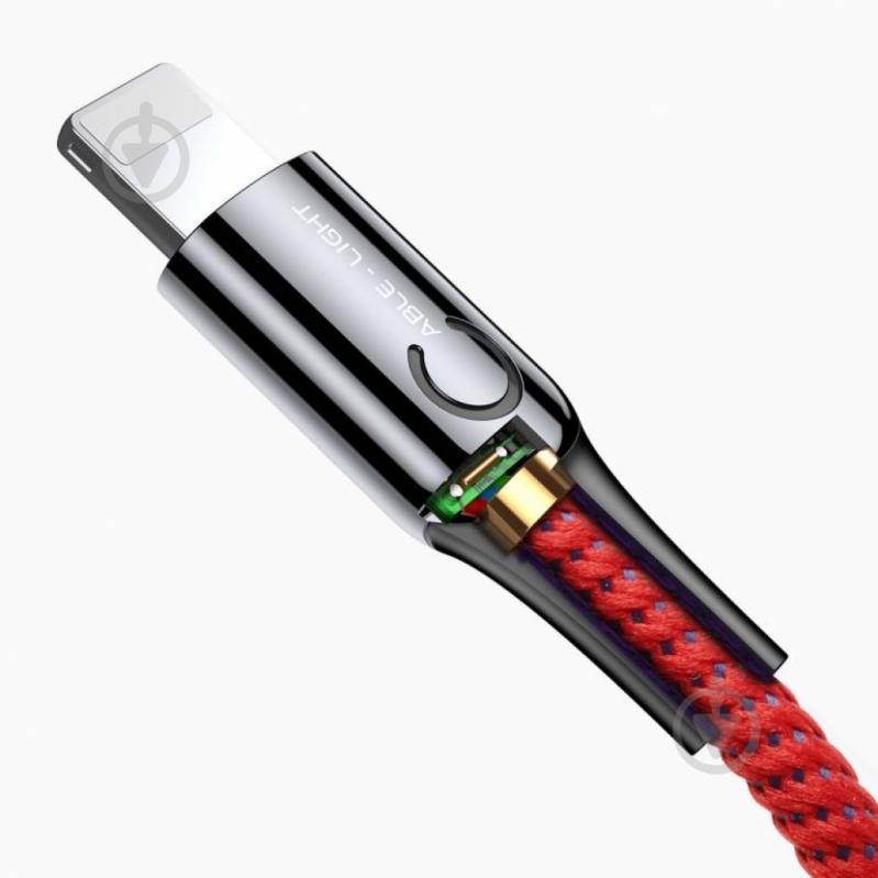 Кабель BASEUS C-shaped Lightning 1м 2.4 A Red (CALCD-09) 1 м red (CALCD-09) - фото 4
