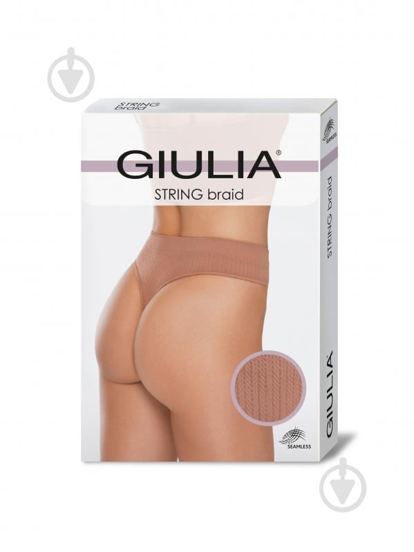 Труси жіночі Giulia STRING BRIEFS BRAID 4823116929852 L-XL шоколад - фото 1 Труси жіночі Giulia STRING BRIEFS BRAID 4823116929852 L-XL шоколад - фото 1