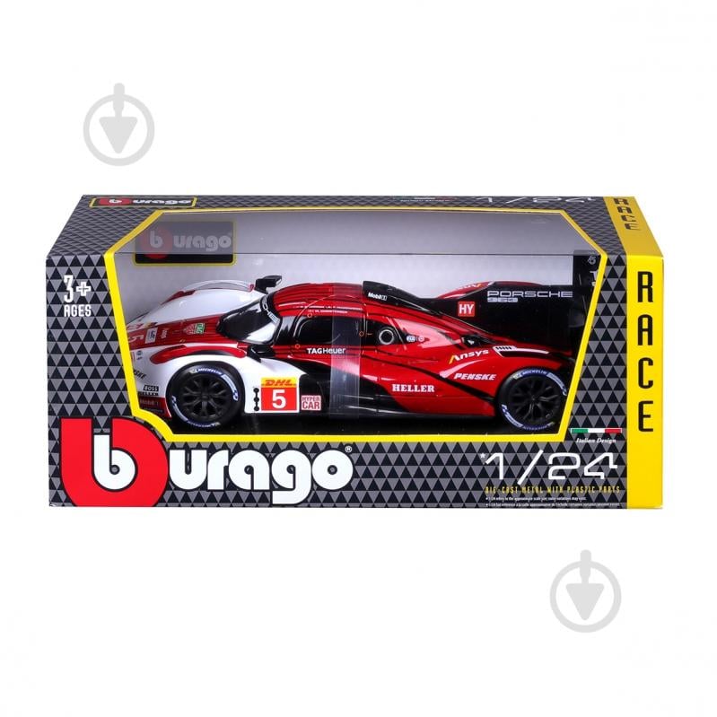 Автомодель Bburago 1:24 Porsche 963 18-28022 - фото 3