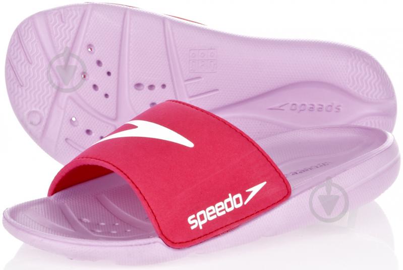 Шльопанці для дівчинки Speedo Atami Core Slide Junior р.11 рожевий (8-074198012_(8012) фіол/рож/біл_) - фото 1