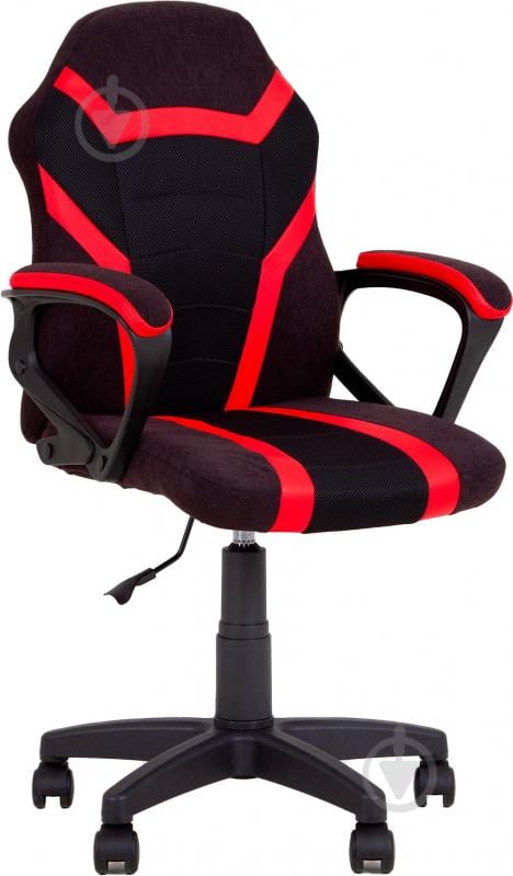 Крісло ігрове Nowy Styl FIXY GTP PL51 (CH) ECO-30/TW-01/ECO-90 червоно-чорний - фото 1