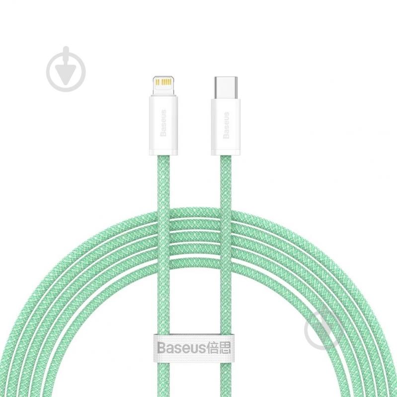 Кабель BASEUS Dynamic Series Fast Charging Data Cable Type-C to iP 20 W 2 м зелений (CALD000106) - фото 1 Кабель BASEUS Dynamic Series Fast Charging Data Cable Type-C to iP 20 W 2 м зелений (CALD000106) - фото 1
