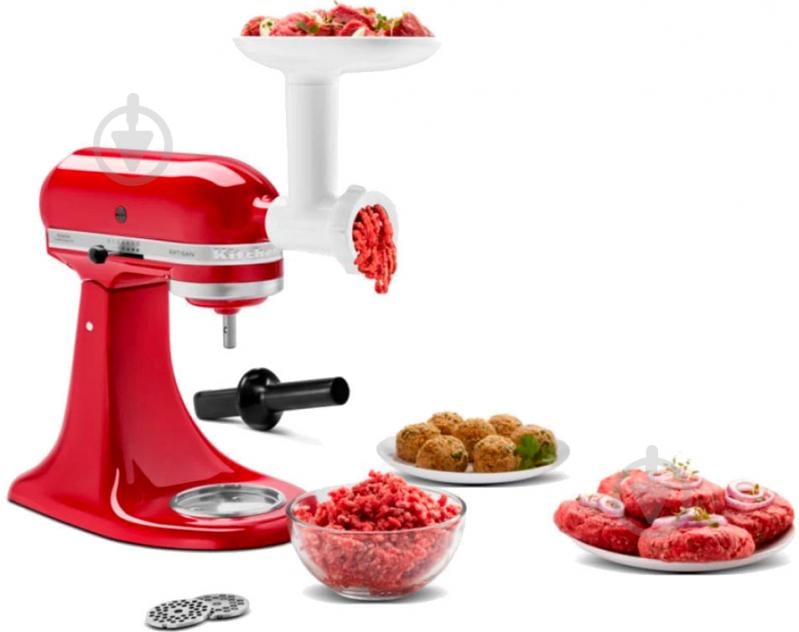 Набір насадок KitchenAid для перетирання овочів та фруктів + м'ясорубка (5KSMFVSFGA) - фото 5