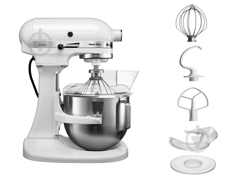 Кухонна машина KitchenAid Heavy Duty 5KPM5EWH 4,8 л білий - фото 8