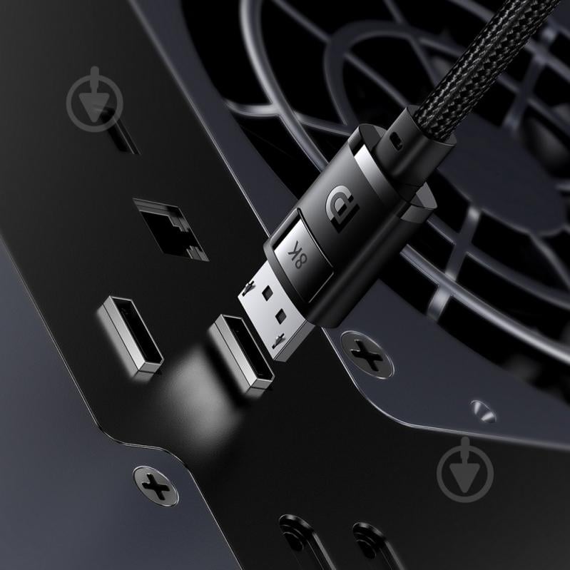 Дата-кабель BASEUS High Definition Series DP 8K to DP 8K 2 м black (B00633706111-02) - фото 6