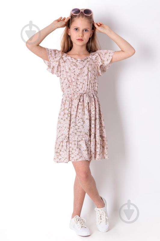 Платье Україна 4245 р.140 бежевый с рисунком - фото 3