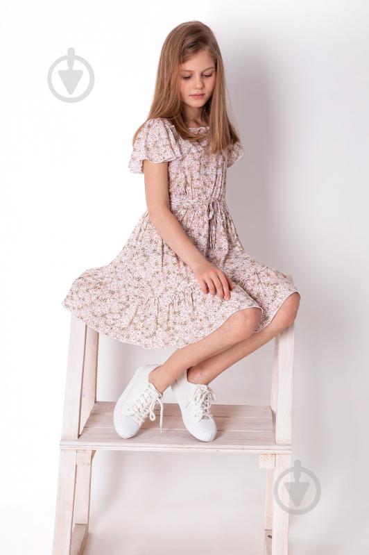 Платье Україна 4245 р.140 бежевый с рисунком - фото 4