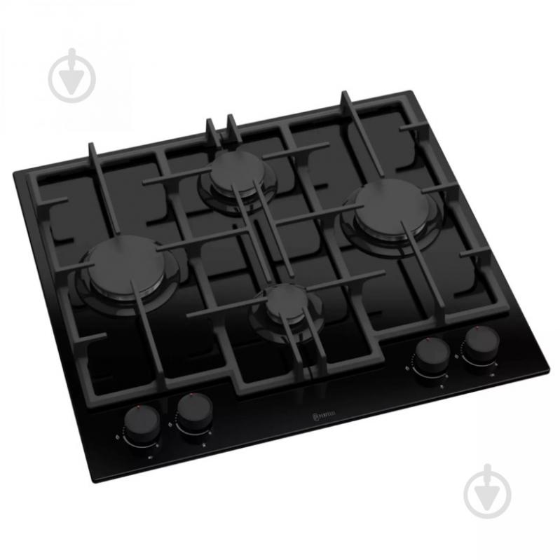 Варочная поверхность газовая Perfelli PERLA G60C NERO - фото 1