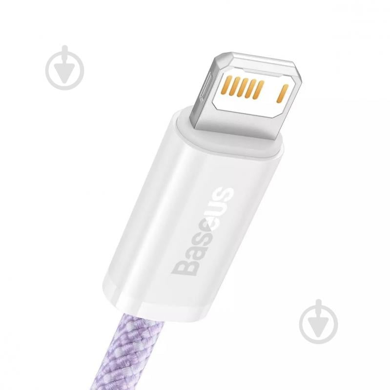 Кабель BASEUS Dynamic Series Fast Charging Data Cable USB to iP 2.4 A 1 м фіолетовий (CALD000405) - фото 3 Кабель BASEUS Dynamic Series Fast Charging Data Cable USB to iP 2.4 A 1 м фіолетовий (CALD000405) - фото 3