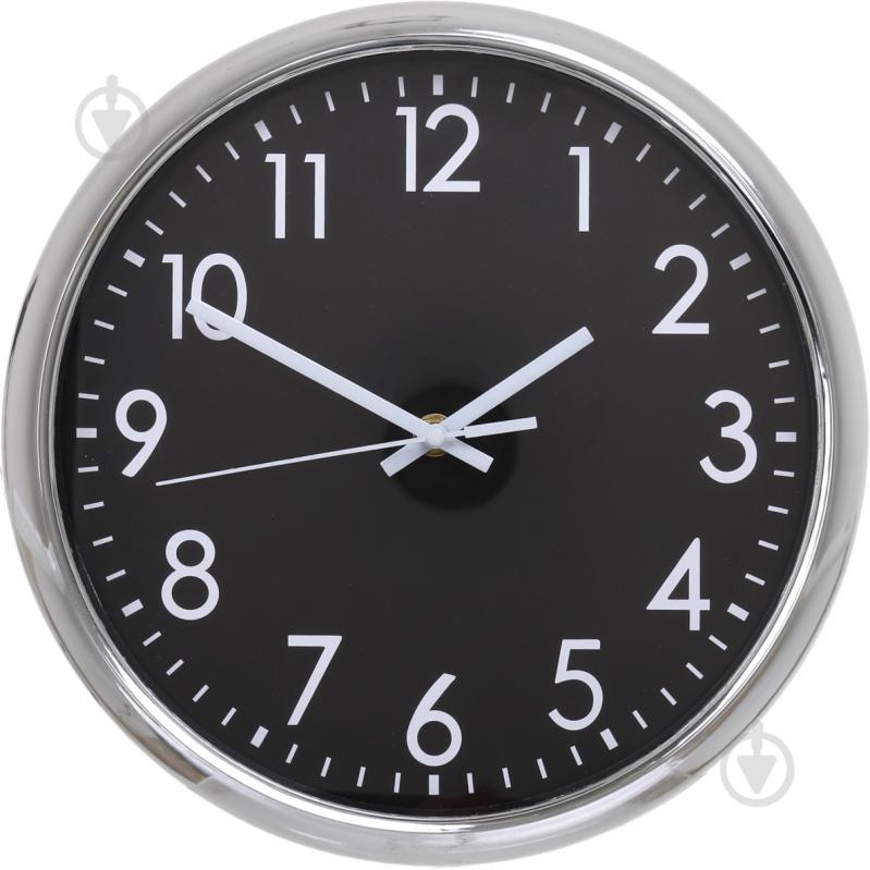 Годинник настінний Basic 27,9х3,9 см срібно-чорний UP! (Underprice) - фото 1