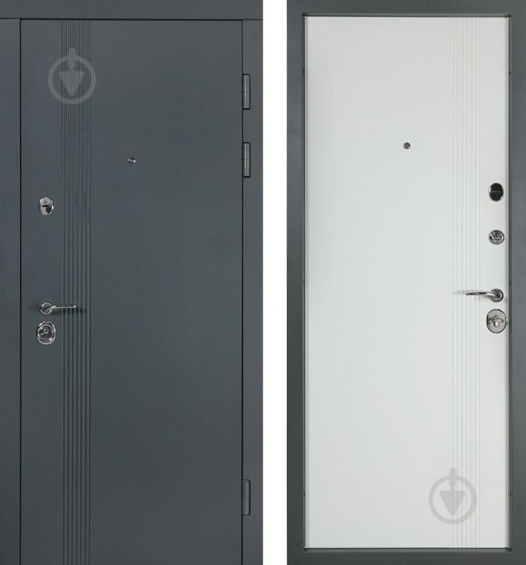 Двері вхідні Булат В-81 мод.172 антрацит 2050x950 мм праві - фото 1