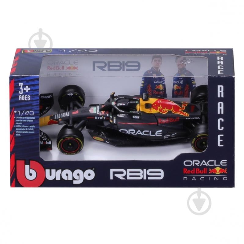 Автомодель Bburago 1:43 Red Bull Racing RB19 (2023) 18-38082 - фото 8