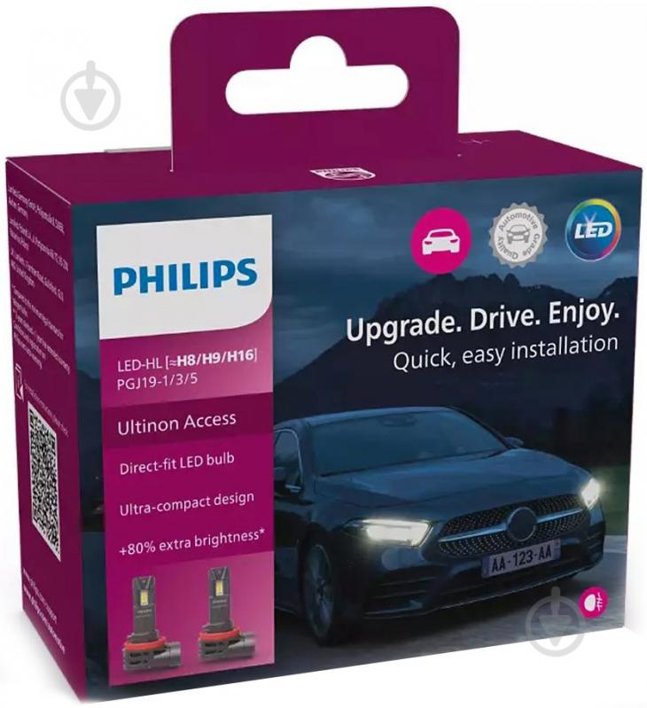 Автолампа світлодіодна Philips H8 20 Вт 2 шт. (PS 11366U2500CX) - фото 3