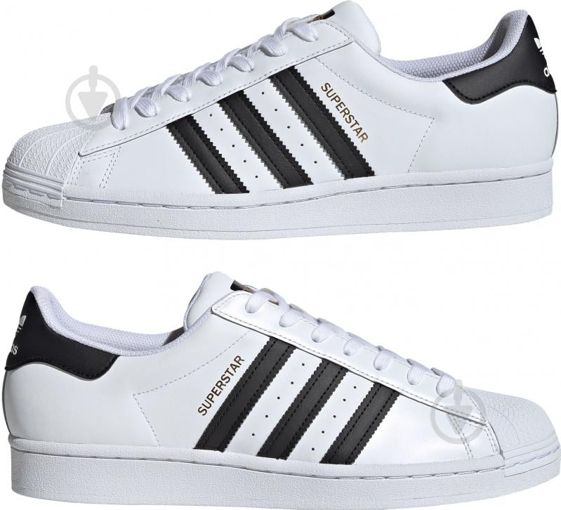 Кросівки чоловічі демісезонні Adidas SUPERSTAR EG4958 р.41 1/3 білі - фото 6