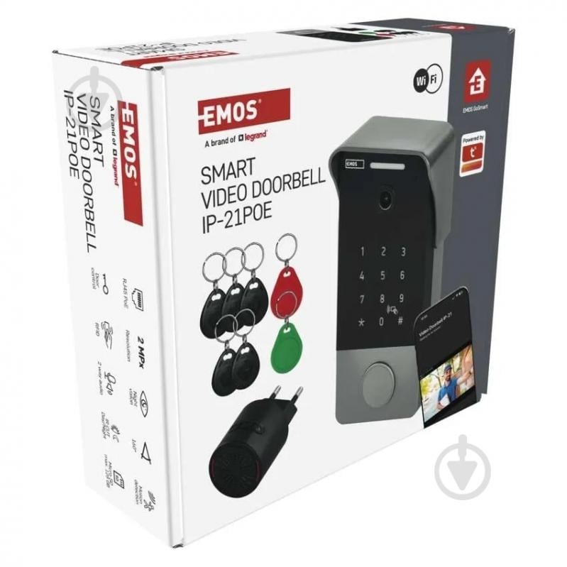Видеозвонок Emos умный беспроводной IP-21PoE с Wi-Fi H4034 - фото 18 Видеозвонок Emos умный беспроводной IP-21PoE с Wi-Fi H4034 - фото 18