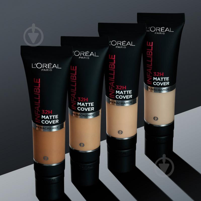 Крем тональный L'Oreal Paris Infallible с матирующим эффектом 145 Rose Beige 30 мл - фото 9