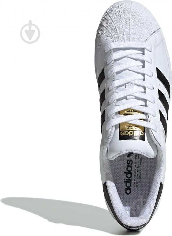 Кроссовки мужские демисезонные Adidas SUPERSTAR EG4958 р.43 1/3 белые - фото 10