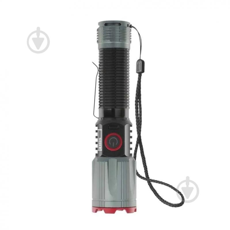 Ліхтар акумуляторний Emos Li-Ion 2200 mAh метал фокус 1200 Lm чорний P3121 - фото 4
