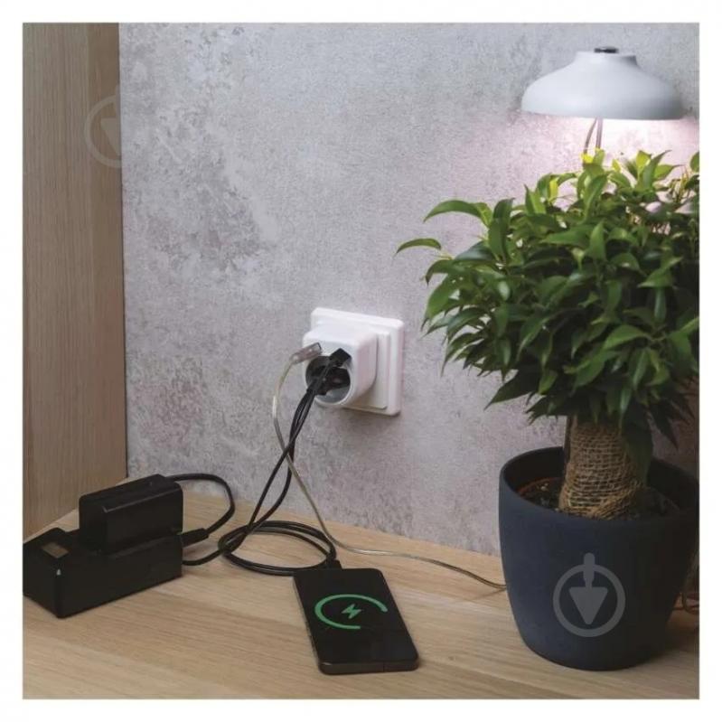 Адаптер-розетка Emos сетевой 1xUSB-A 1xUSB-C 1 гн. белый P0075 - фото 7 Адаптер-розетка Emos сетевой 1xUSB-A 1xUSB-C 1 гн. белый P0075 - фото 7