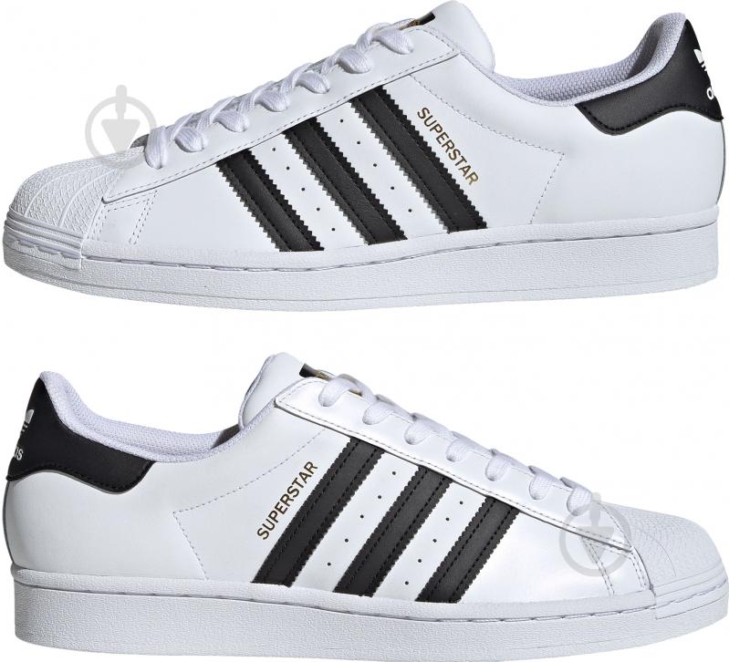 Кроссовки мужские демисезонные Adidas SUPERSTAR EG4958 р.46 2/3 белые - фото 6