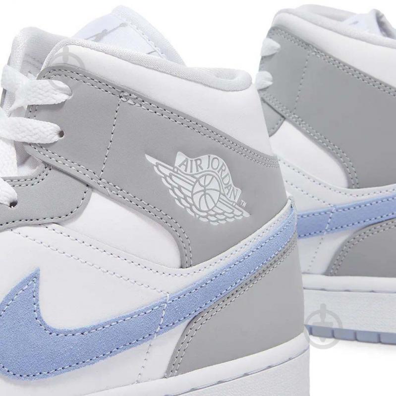 Кроссовки женские Jordan AIR 1 MID BQ6472-105 р.39 бело-серые - фото 5