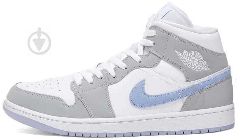 Кроссовки женские Jordan AIR 1 MID BQ6472-105 р.39 бело-серые - фото 1