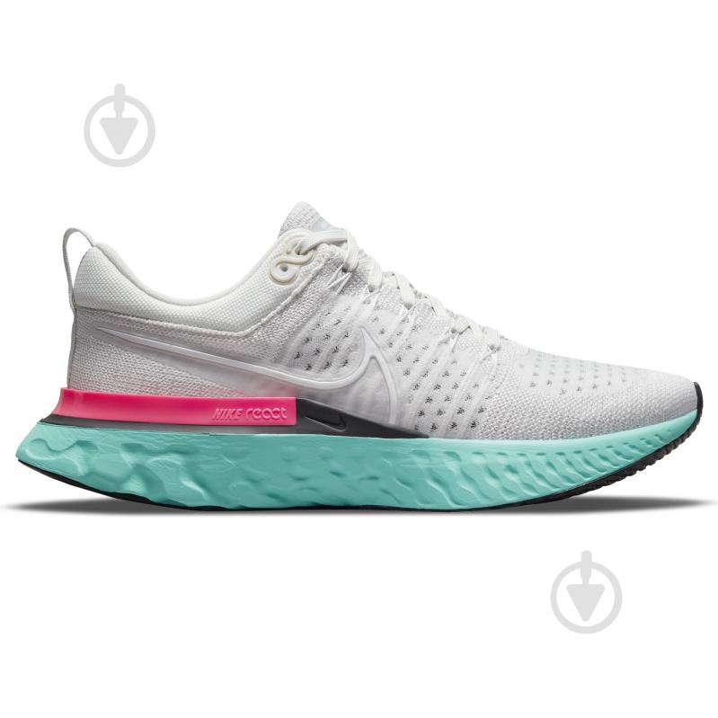 Кросівки чоловічі Nike ReactINFINITY Run Flyknit 2 CT2357-005 р.43 сіро-бірюзові - фото 4