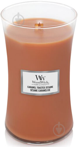 Свічка ароматична Woodwick Large Caramel Toasted Sesam 609 г - фото 1