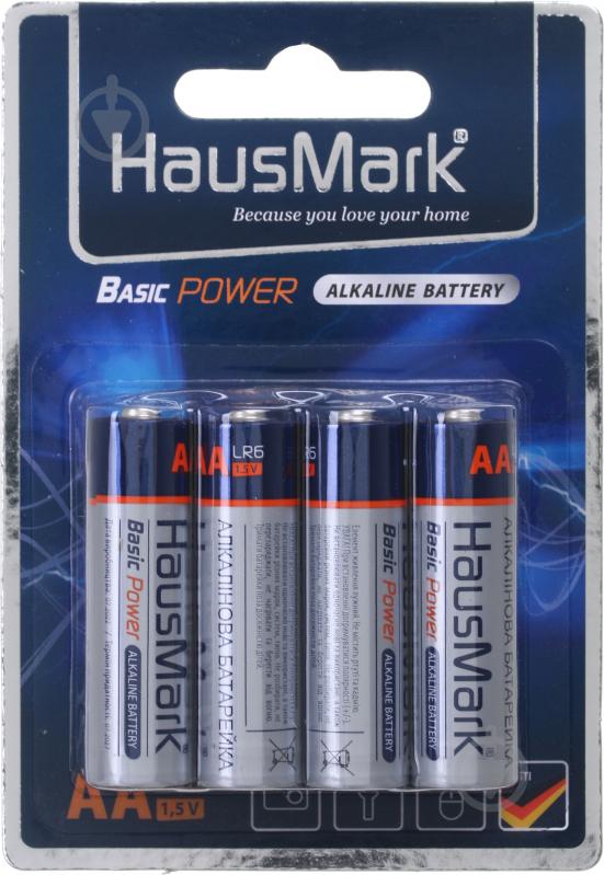 Батарейки HausMark Alkaline Basic Power AA (R6, 316) 8 шт. - фото 1