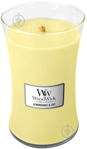 Свічка ароматична Woodwick Large Lemongrass and Lily 609 г - фото 1