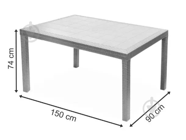Стол Bica Houston 90x150 см коричневый - фото 3 Стол Bica Houston 90x150 см коричневый - фото 3