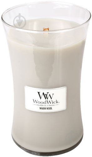 Свічка ароматична Woodwick Large Warm wool 609 г - фото 1