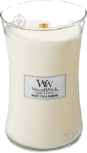 Свеча ароматическая Woodwick Large White Tea & Jasmine 609г - фото 2