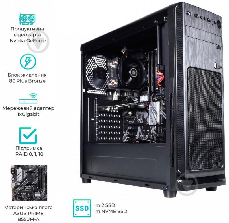 Компьютер персональный Artline WorkStation W73 (W73v09) black - фото 13