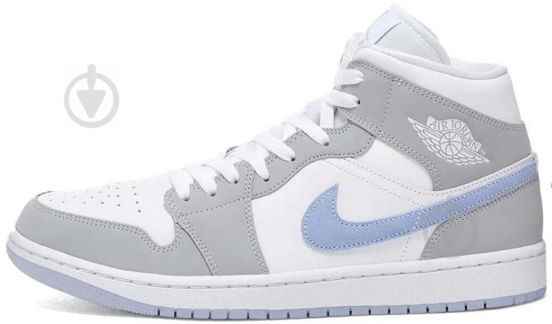 Кроссовки женские Jordan AIR 1 MID BQ6472-105 р.36,5 бело-серые - фото 1